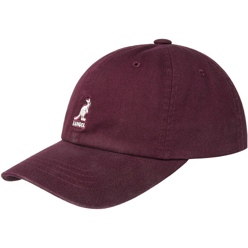 Casquette Washed Baseball Coton Bordeaux- Kangol