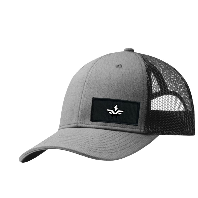Hijinx Co   Patch Snapback Trucker Hat Heather Gray/Black