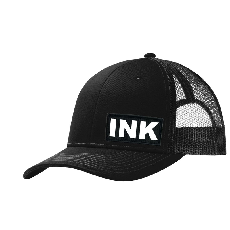 Ink Brand   Patch Snapback Trucker Hat Black