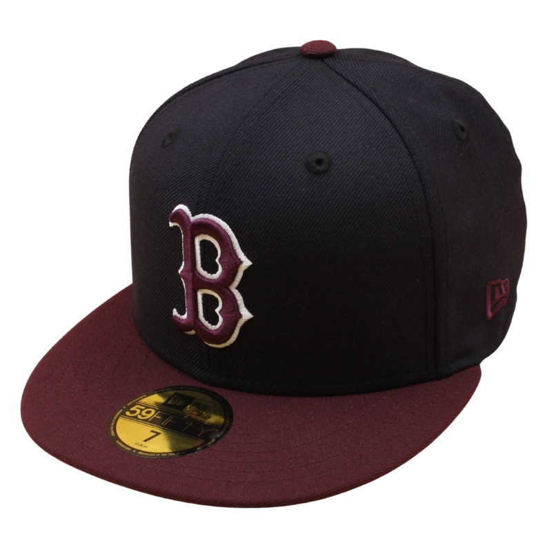New Era – 59FIFTY Fitted – Boston Red Sox – Navy/Maroon Dark Grey UV