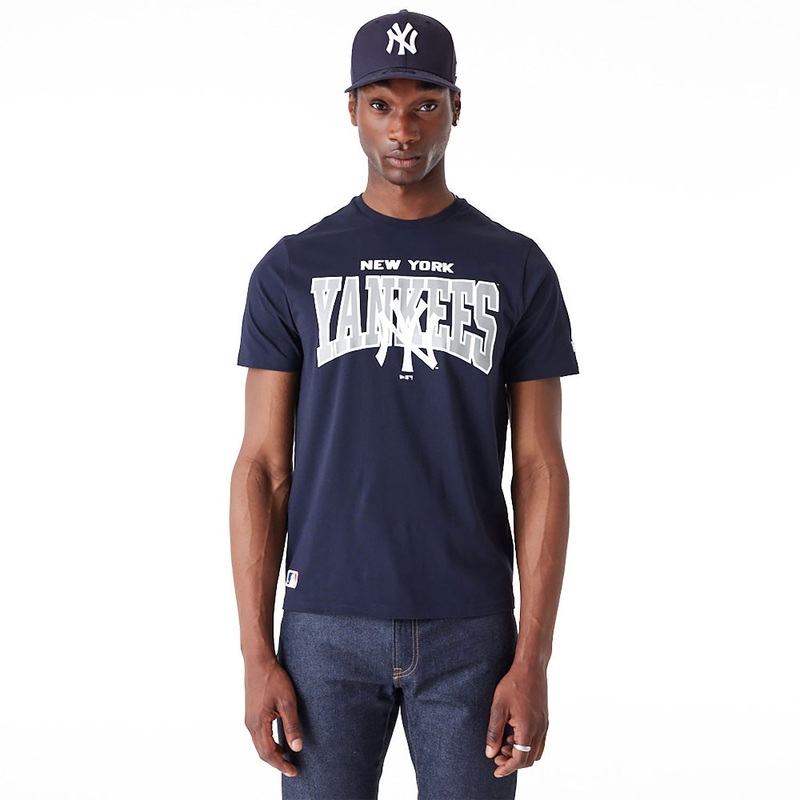 New Era – MLB ARCH Wordmark T-Shirt – New York Yankees – Navy