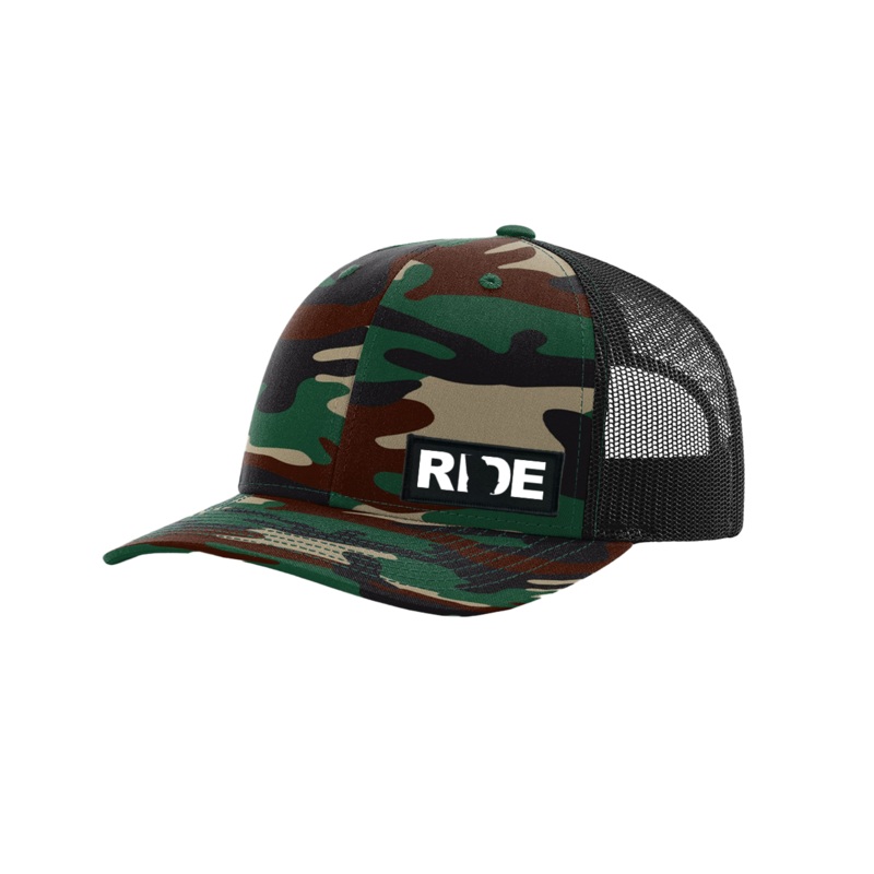 Ride Georgia   Patch Richardson Snapback Trucker Hat Army Camo/Black