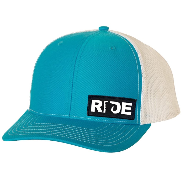 Ride Minnesota   Patch Snapback Hat Cyan/ White
