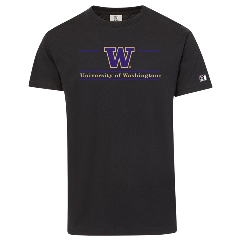 Washington Logo Bar Tee|Black|S|M|L|XL|XXL