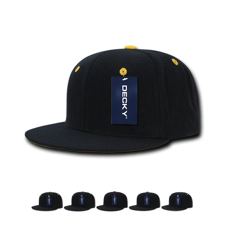Decky 1104 Accent Snapback Hat, 6 Panel Accent Flat Bill Cap – CASE Pricing