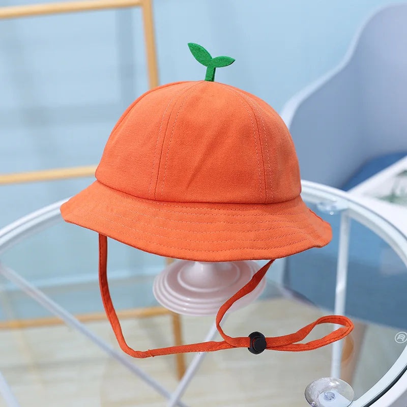 Solid Color Bucket Hat For Children Boys And Girls
