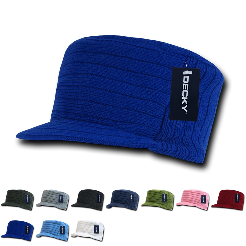 Decky 963 – Flat Top Hybricap, Knit Beanie Cap