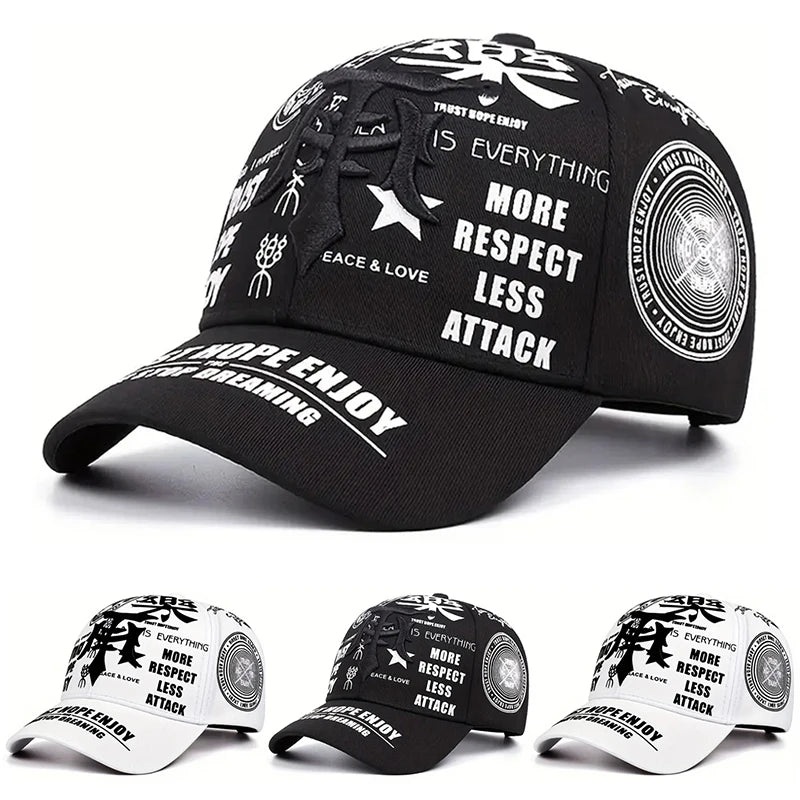 2025 Creative New Baseball Hat T Dagger Graffiti Street HipHop Hat Daily