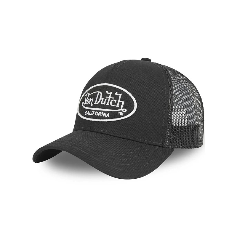 Von Dutch – Oval Patch Black Trucker Cap