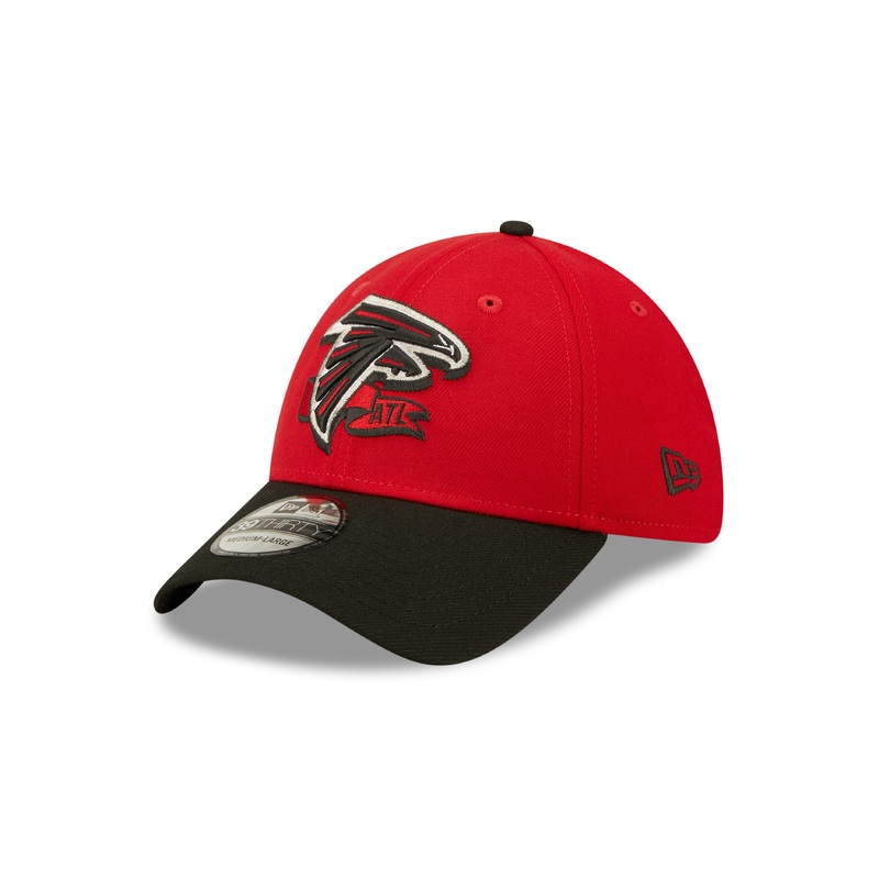 Atlanta Falcons NFL Sideline 2022 39THIRTY Stretch Fit Cap – Red/Black