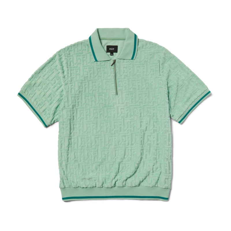 HUF – Tether jacquard S/S Terry Top – Jade