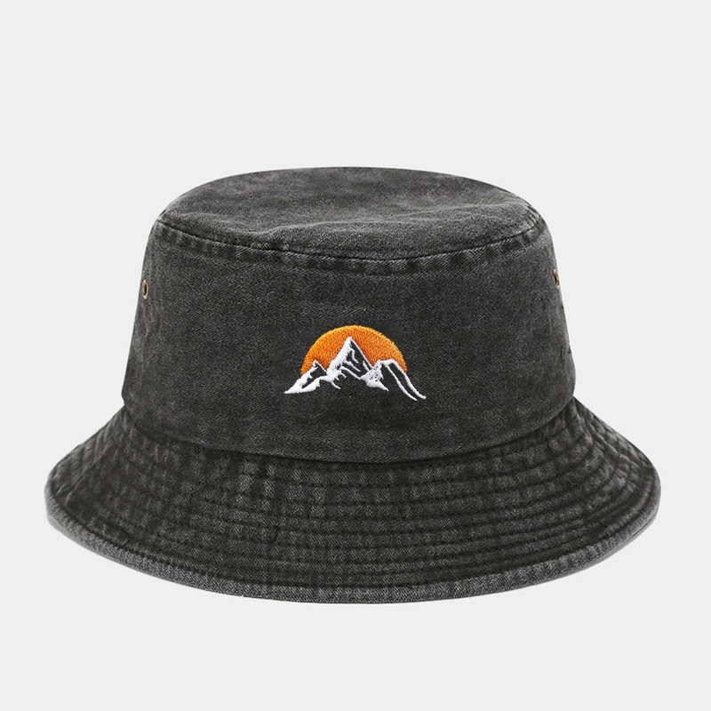 Sunrise Fashionable Embroidered Bucket Hat Fisherman Hat And Sun Hat