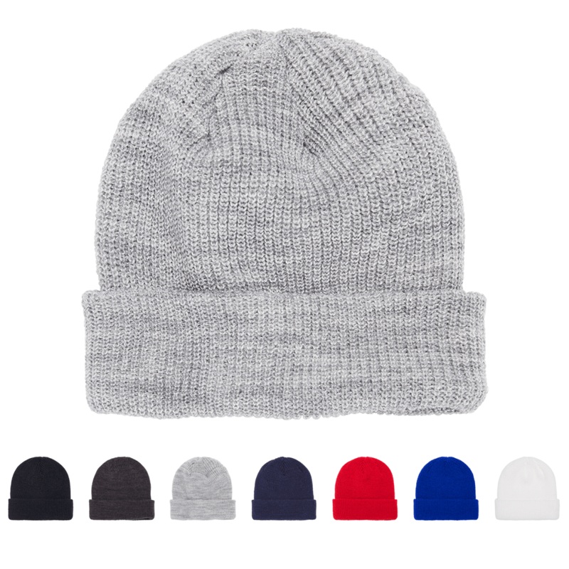 YP Classics 1545K Ribbed Cuffed Knit Beanie, Knit Cap – Yupoong 1545K