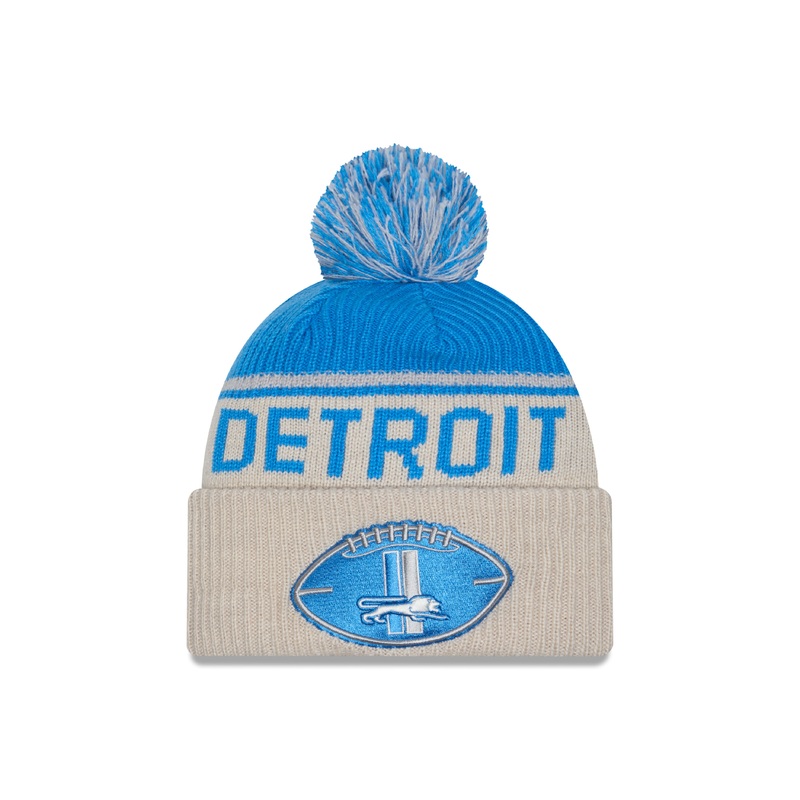 New Era – Detroit Lions – NFL Sideline Beanie – Stone/OTC