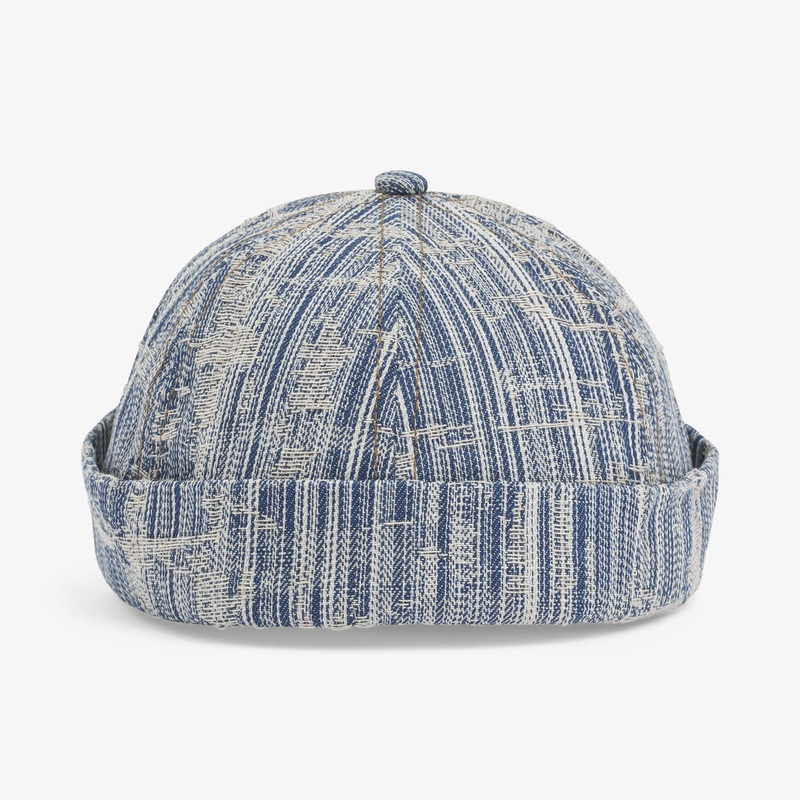 Upfront Nordic Headwear – ANGEL Docker Cap – Distressed Denim