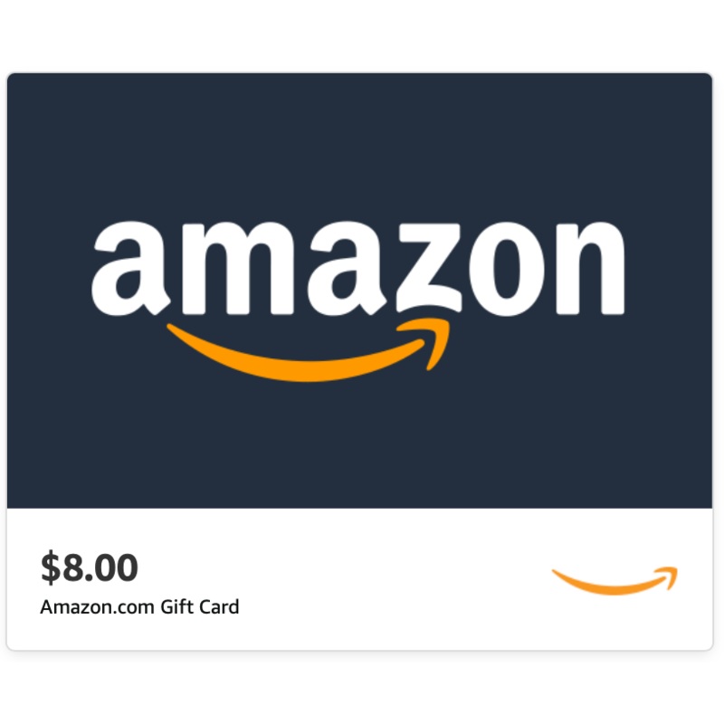 $8.00 Amazon.com eGift Card – Free with Qualifying $325+ Purchase