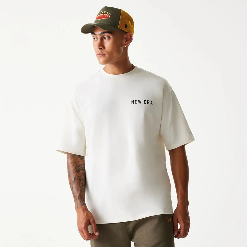 New Era – NE ANIMAL Graphic – Oversize Tee – Off White