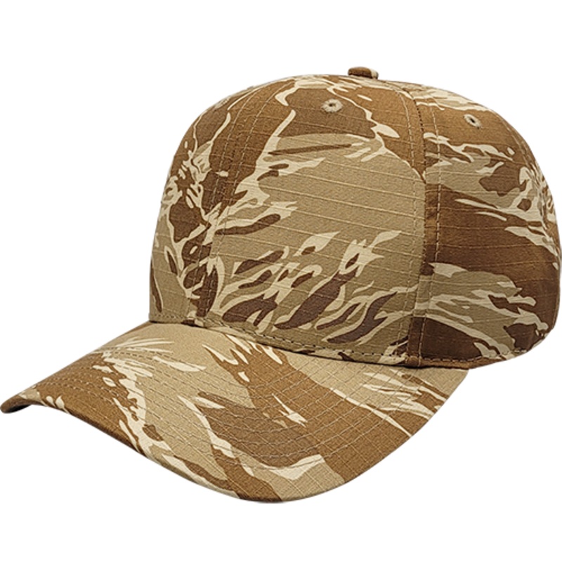 Cali Headwear KL100TT Tiger Tan Camo 6 Panel Cap USA Made