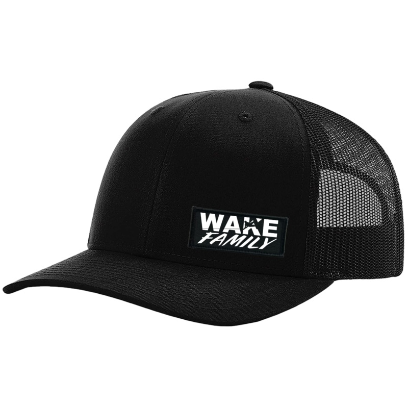 Wake Family Collection   Patch Richardson Snapback Trucker Hat Black