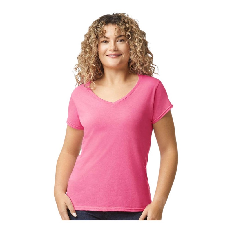 Gildan 64V00L Women’s Softstyle V-Neck T-Shirt