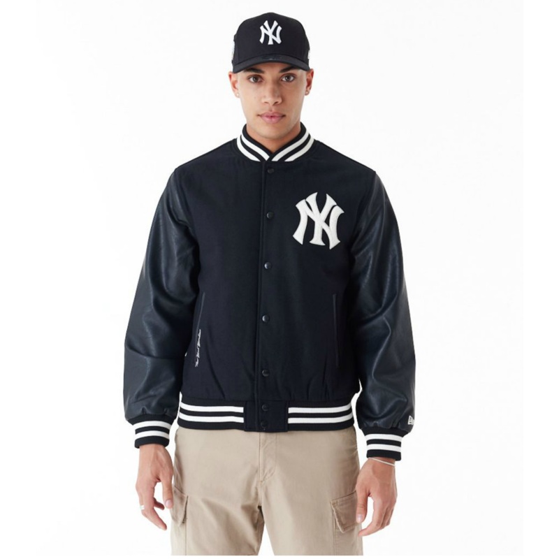 New Era – MLB World Series Varsity Jacket New York Yankees – Black/Off White
