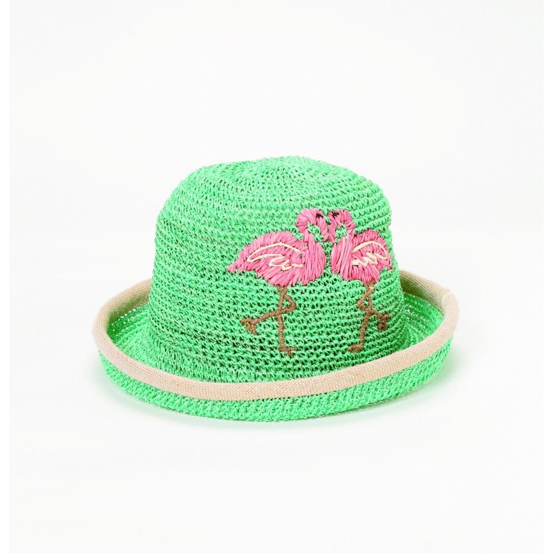 BOWLER HAT TROPICAL|Turquoise|Natural|Ivory|Light Green