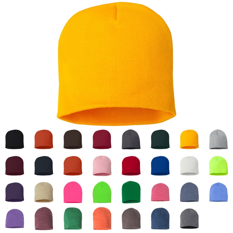 Sportsman SP08 – Beanie, Knit Cap, 8, Short Beanie, Blank Beanies, Bulk Beanies, Wholesale Beanies – SP08