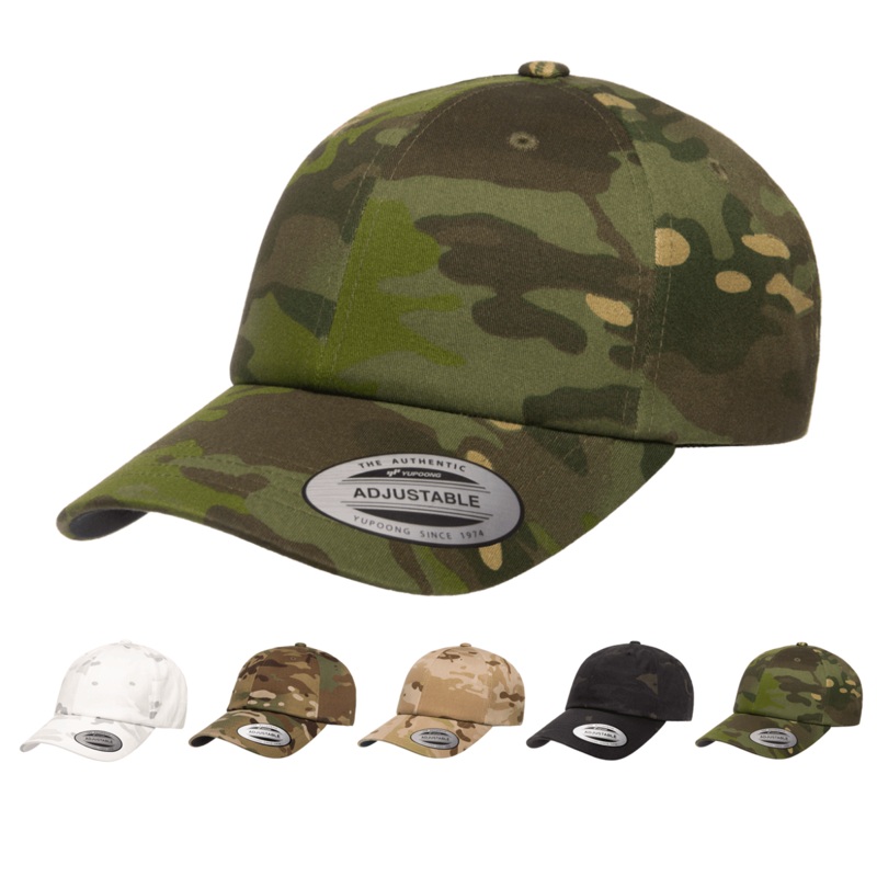 Yupoong 6245MC MultiCam Camo Dad Cap, Relaxed Camouflage Hat – YP Classics