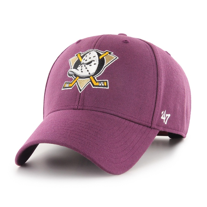 ’47 – Anaheim Ducks MVP Adjustable Cap – Plum