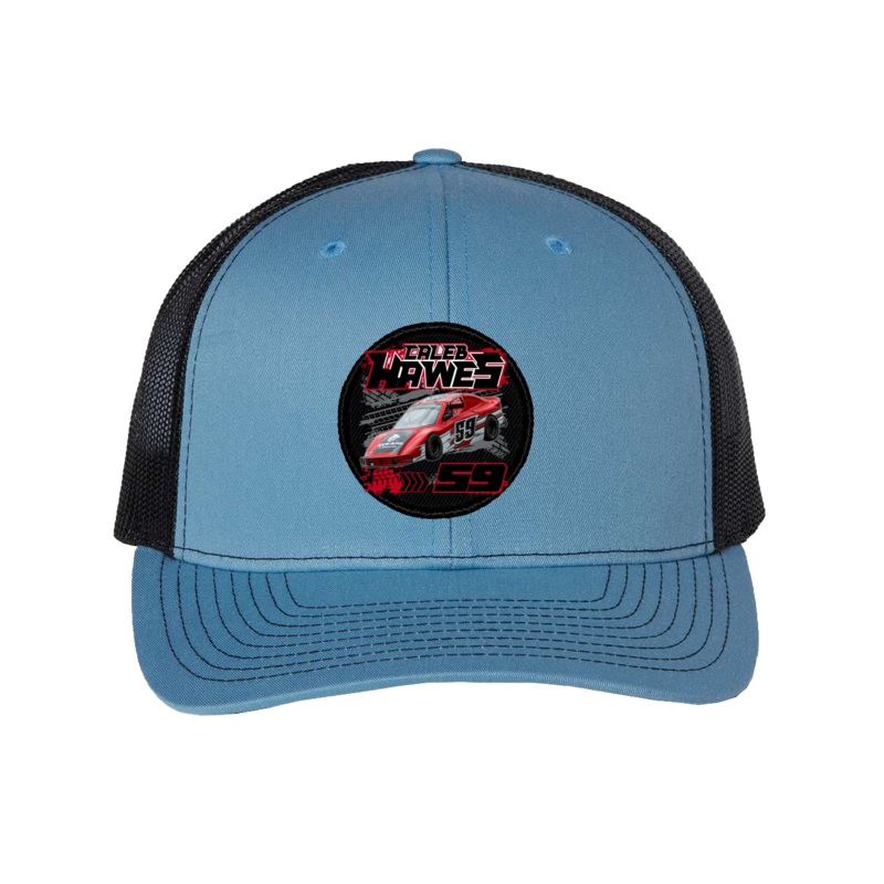 Caleb Hawes    Patch Richardson Snapback Trucker Hat Columbia Blue/Black