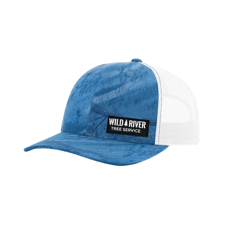 Wild River   Patch Richardson Snapback Trucker Hat Realtree Fishing Light Blue/White