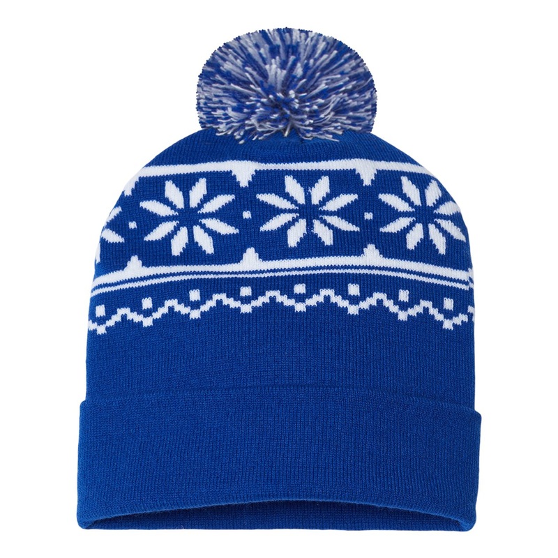 Cap America RKF12 USA-Made Snowflake Beanie
