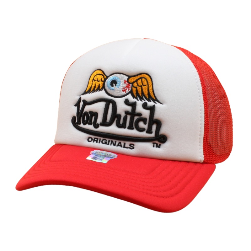 Von Dutch – Baker Trucker Cap – White/Red