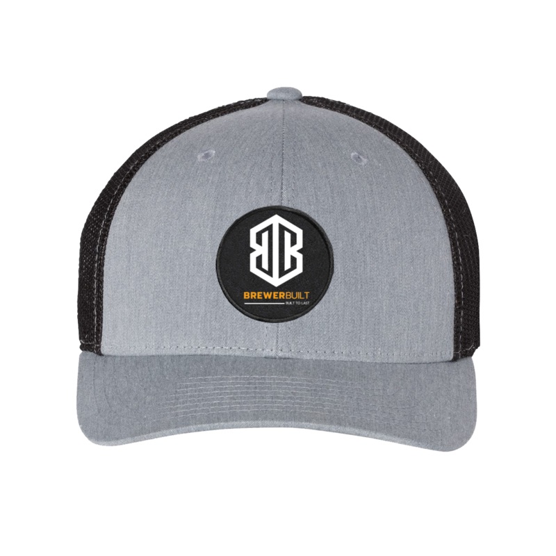Brewer Built    Patch Snapback Trucker Hat Heather Gray/Black