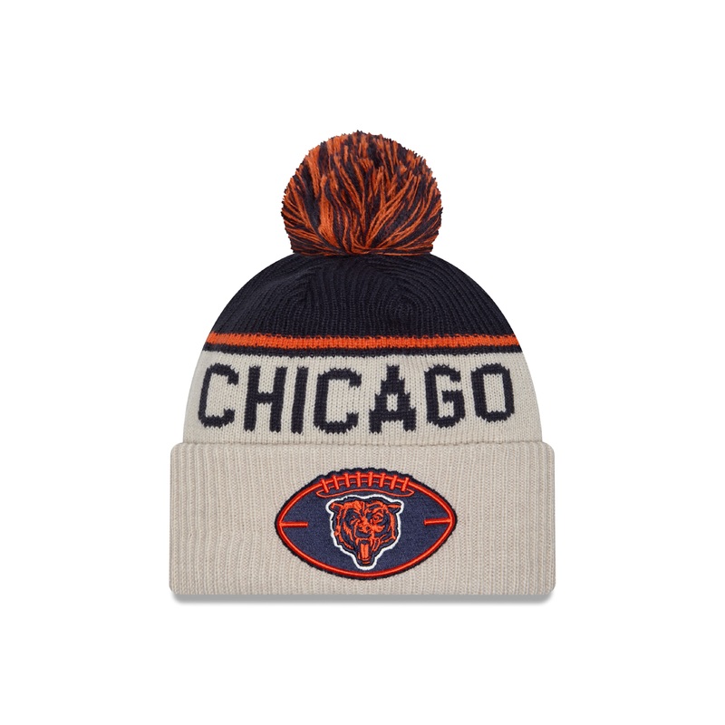 New Era – Chicago Bears – NFL Sideline Beanie – Stone/OTC