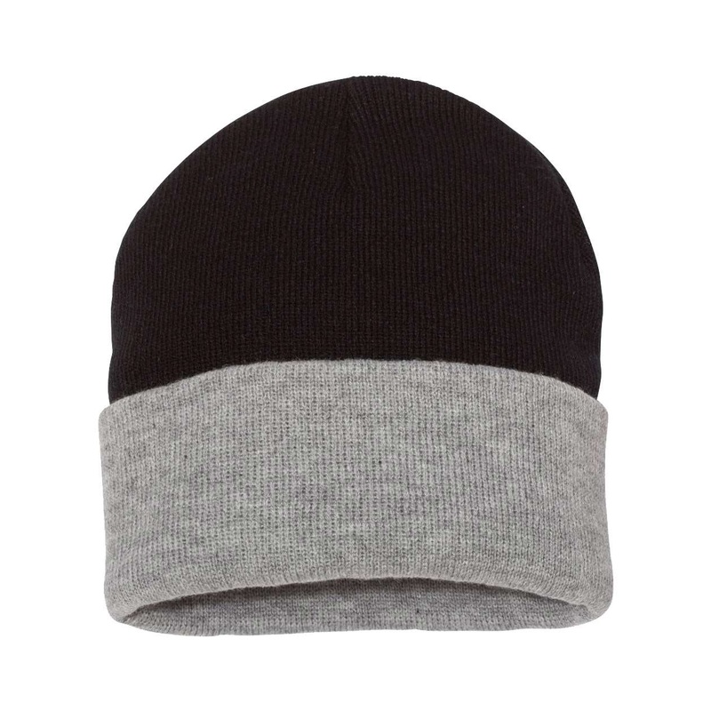Sportsman SP12T – Colorblocked 12 Cuffed Beanie, Knit Cap