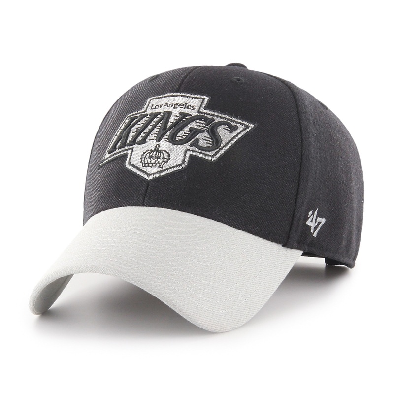 ’47 – Los Angeles Kings MVP Adjustable Cap – Black/Grey