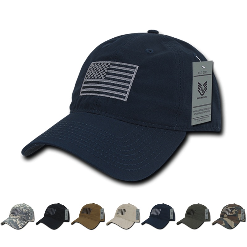 America USA Flag Ripstop Relaxed Hats – S73