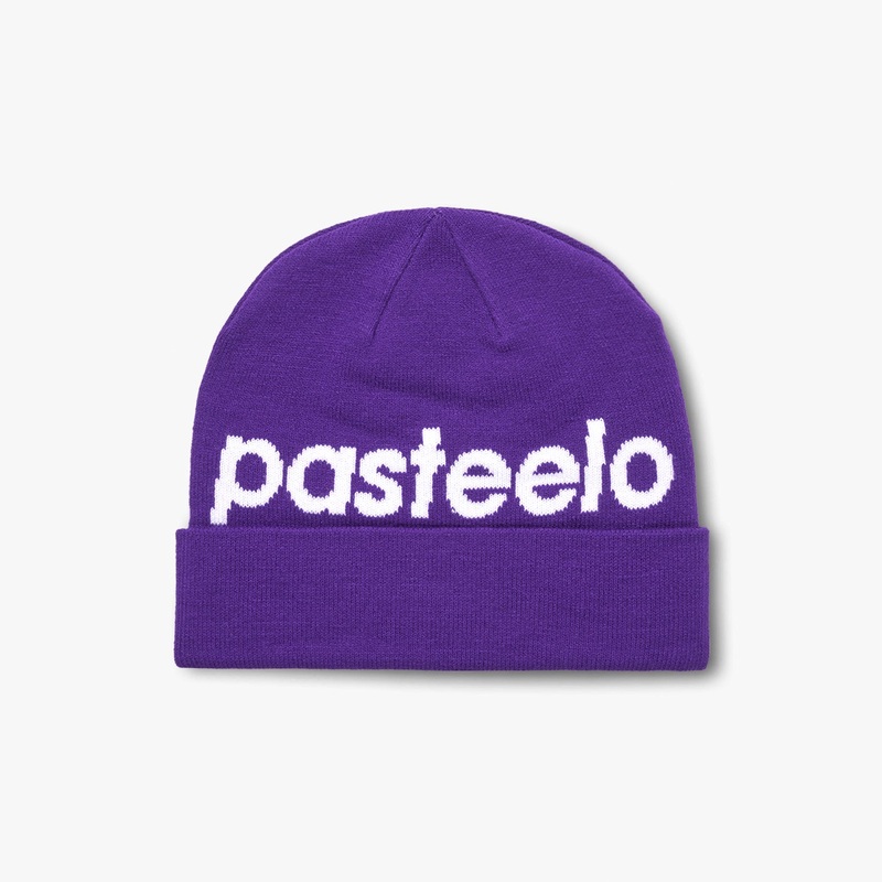 Pasteelo – SCRIPT BEANIE – Purple