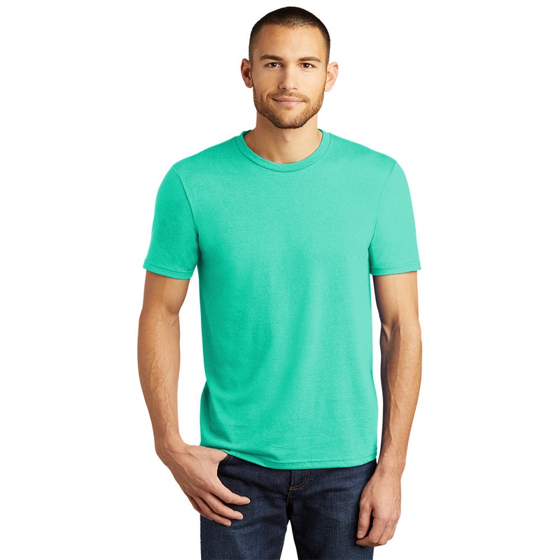 District DM130 Perfect Tri Tee – Aqua Heather