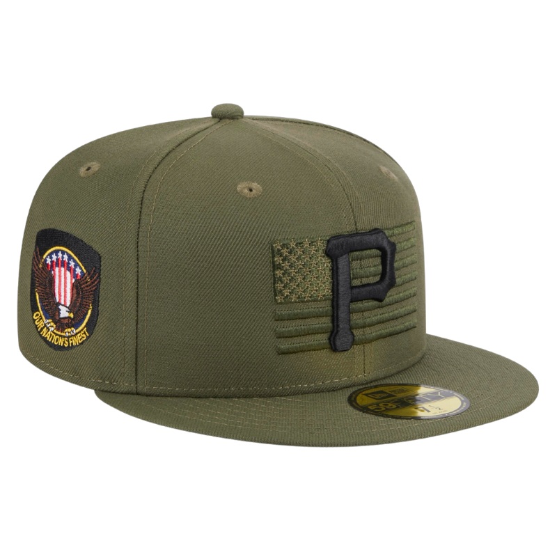 59fifty Fitted Cap Pittsburgh Pirates Armed Forces (2023) – Olive