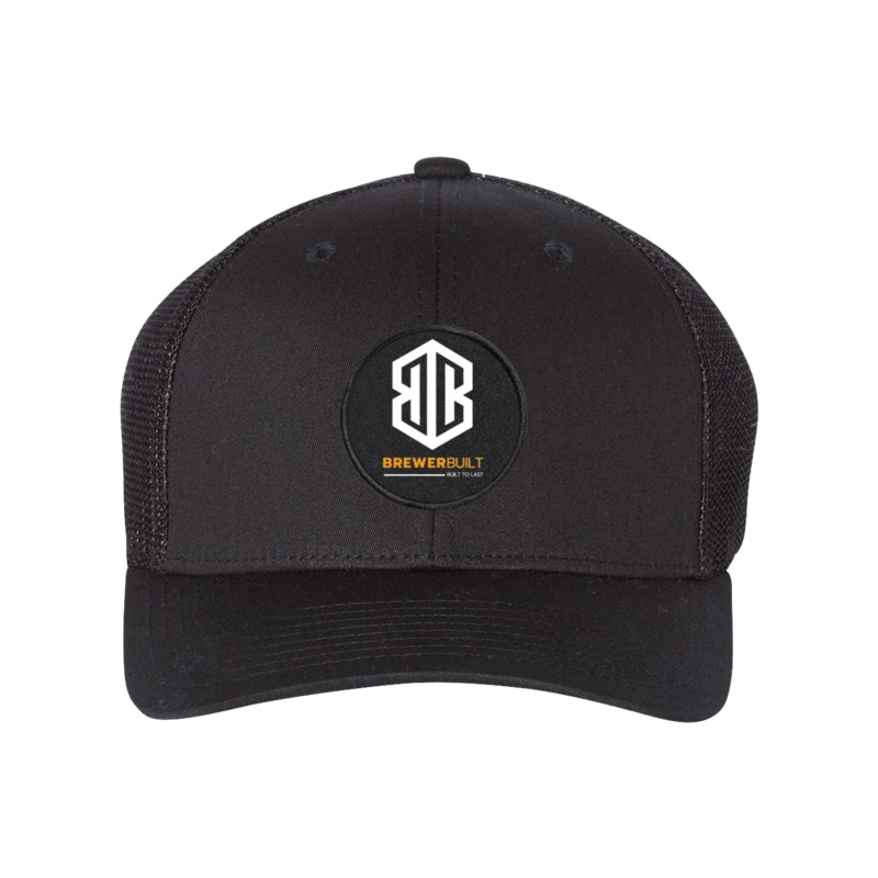 Brewer Built    Patch Snapback Trucker Hat Black
