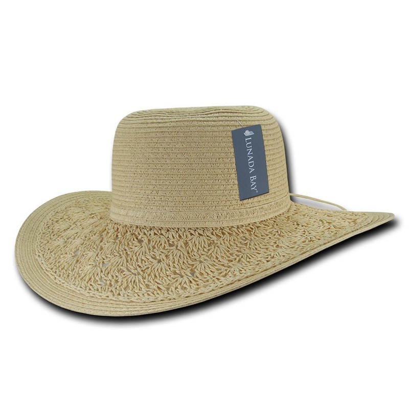 Women’s Paper Braid Straw Hat, Style B – L001