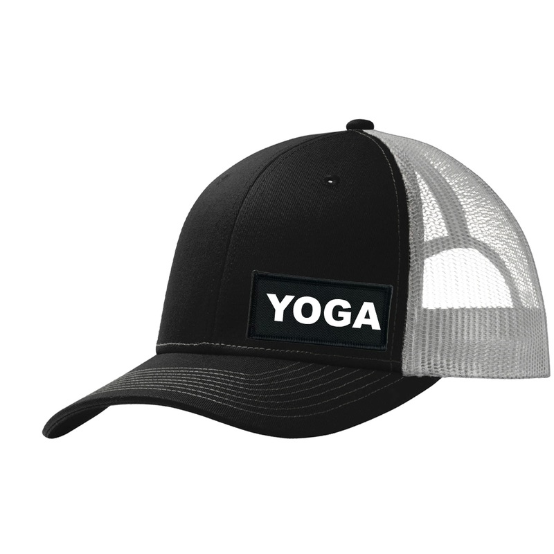 Yoga Brand   Patch Snapback Trucker Hat Black/Gray