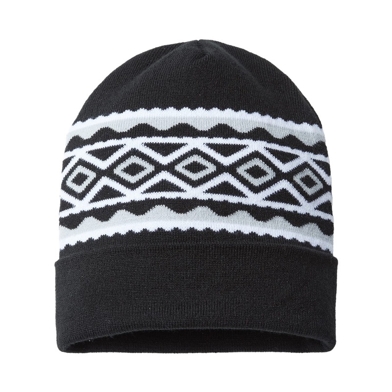 Cap America RKD12 USA-Made Diamond Cuffed Beanie