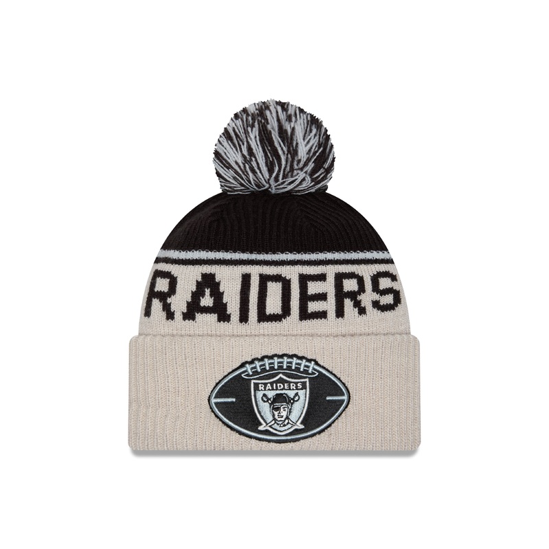 New Era – Oakland Raiders – NFL Sideline Beanie – Stone/OTC