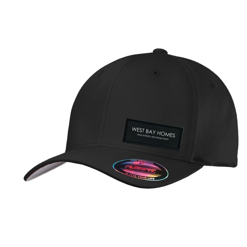 West Bay Homes   Patch Flex-Fit Hat Black