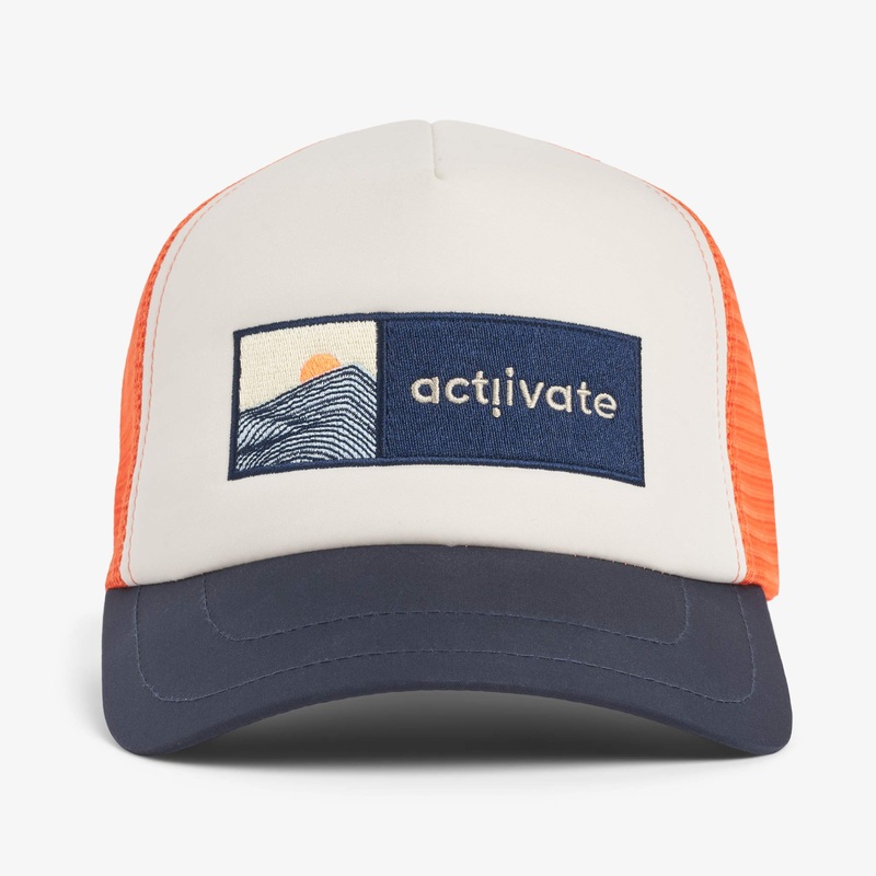Actiivate – GAB Foam Trucker Cap – Orange/Navy