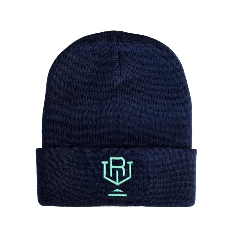 Icon Beanie (Navy x Mint)