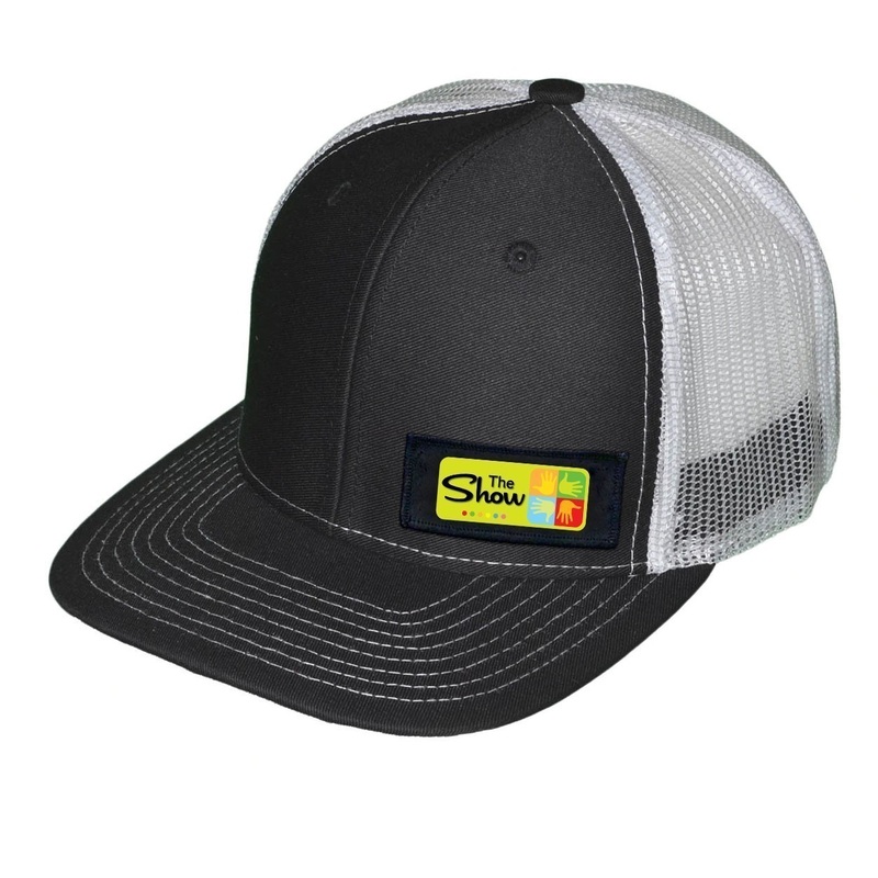 The Show Art Gallery   Patch Snapback Trucker Hat Black/White